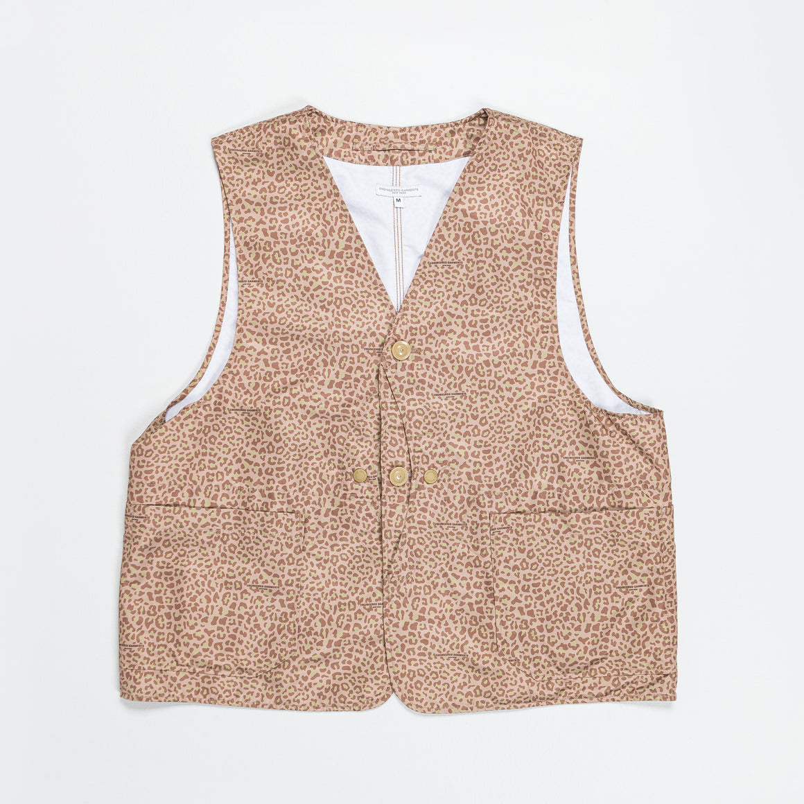 Upland Vest - Brown Poly Fibre Leopard Print