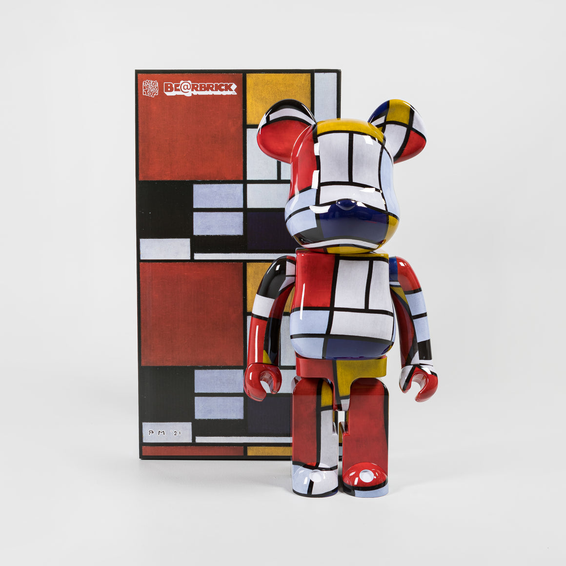 未開封】BE@RBRICK Piet Mondrian 100％ & 400％ メディコムトイ ベア ...