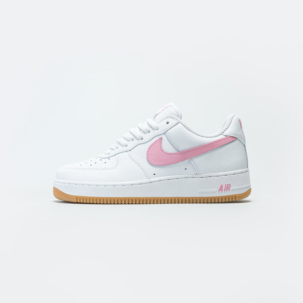 white and pink air force ones mens