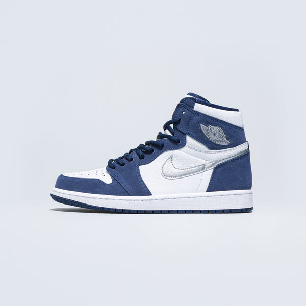 blue white and silver jordan 1