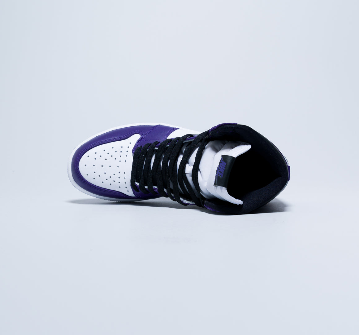 purple black white jordans