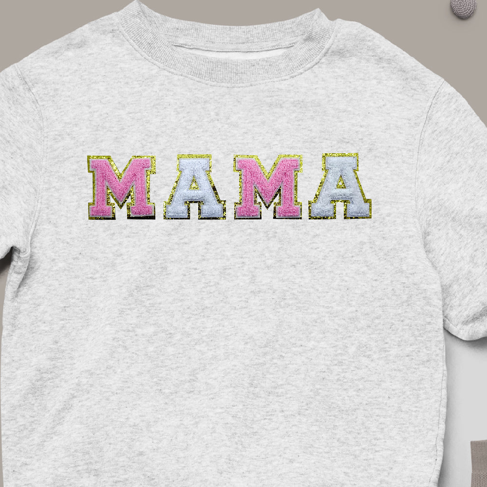 MAMA - ﻿Chenille Letters with glitter - PAT - 001 – Stock Transfers