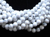 White Howlite Beads, Round, 4mm (4.7 mm), 15.5 Inch-Gems: Round & Faceted-BeadXpert