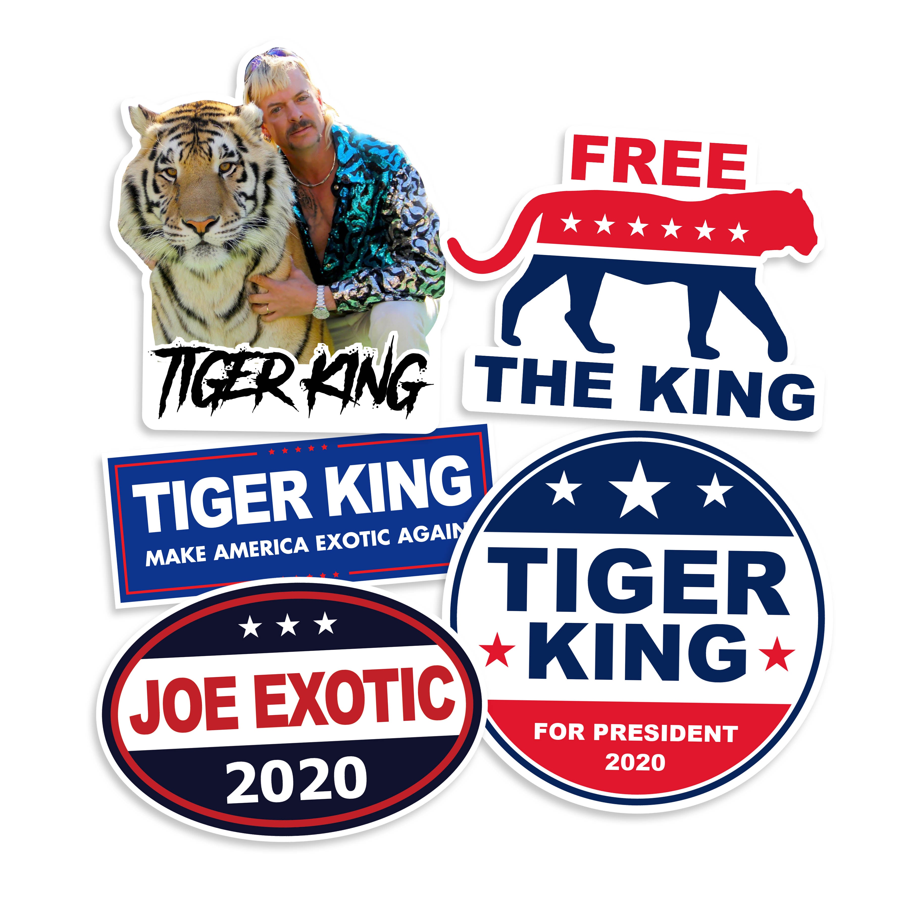 Tiger King Joe Exotic Vinyl Sticker Pack Neo Tactical Gear