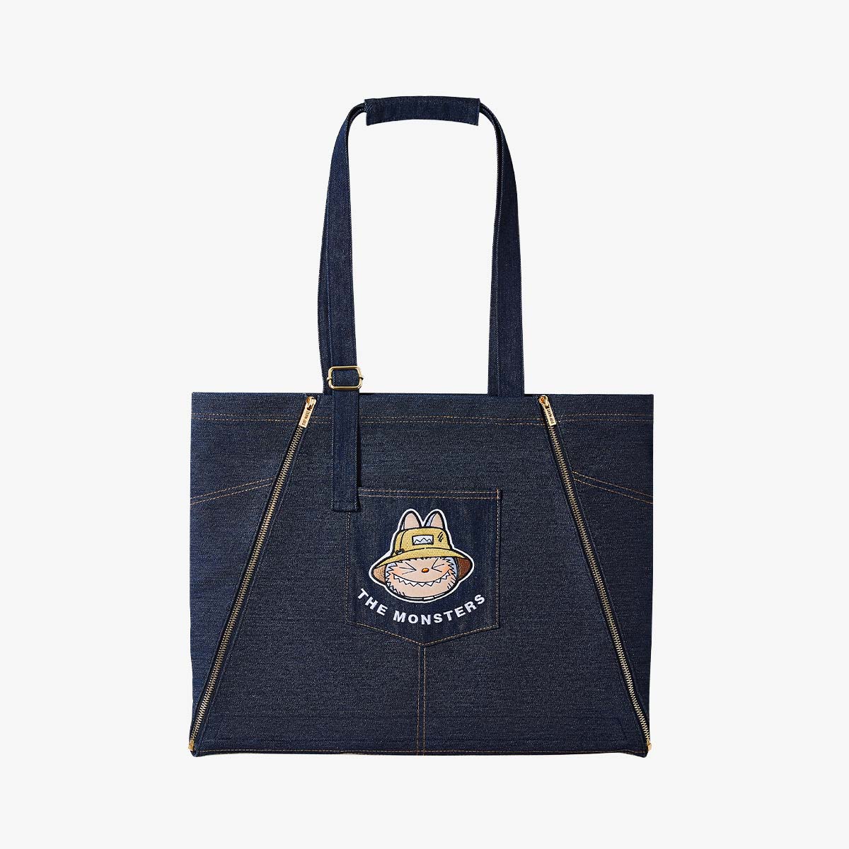 Labubu The Monsters Fall In Wild Series Denim Apron Bag