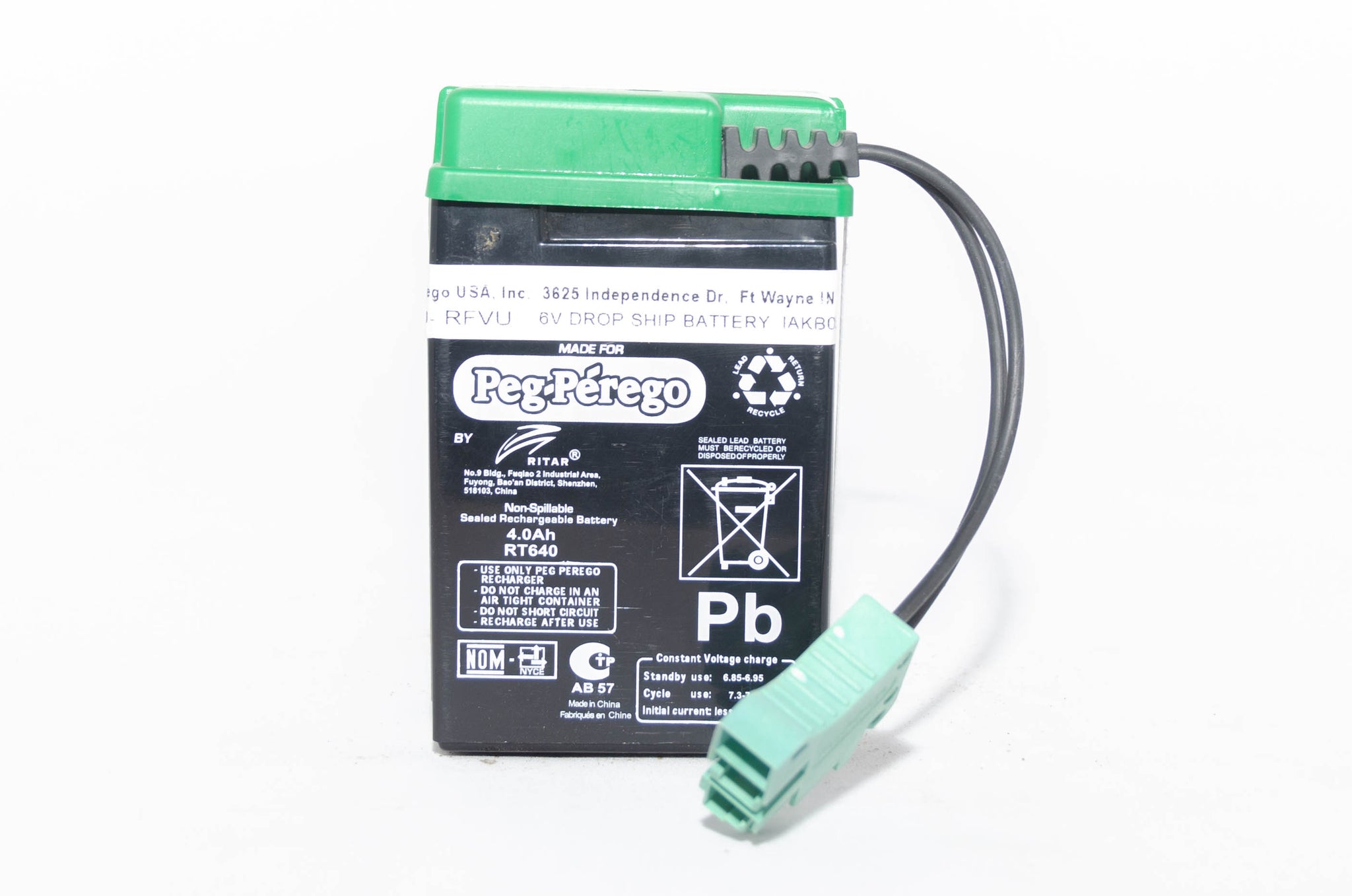 peg perego 6v battery