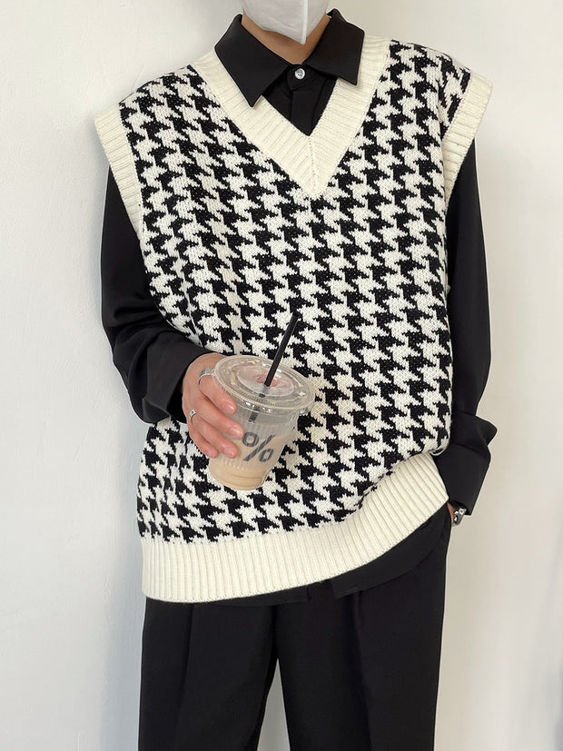 roku/CHIDORI KNIT VEST 千鳥ニットベスト | www.couros.com.pe