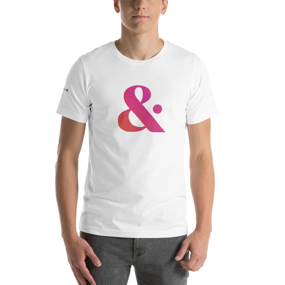 Unisex Short-Sleeve F-BOMB & Collection Tee (Pink Gradient &)