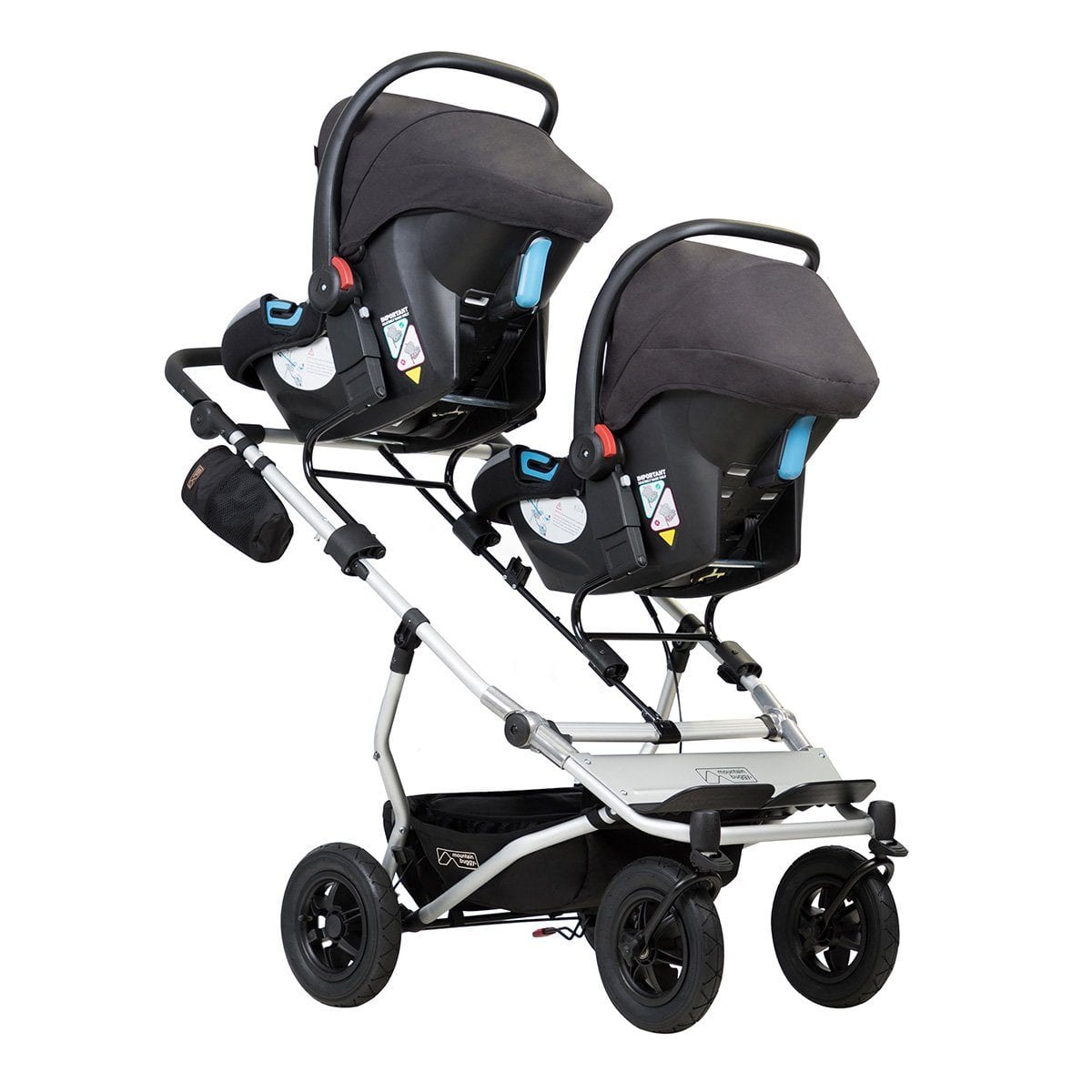twin buggy with car seats