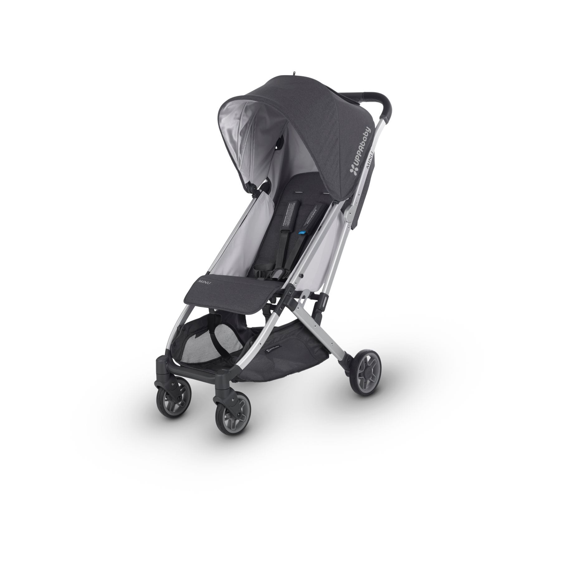 black lightweight stroller