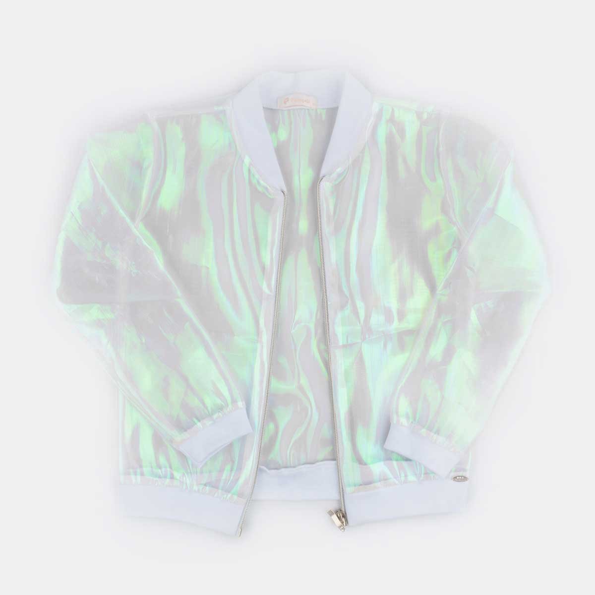 jaqueta transparente feminina