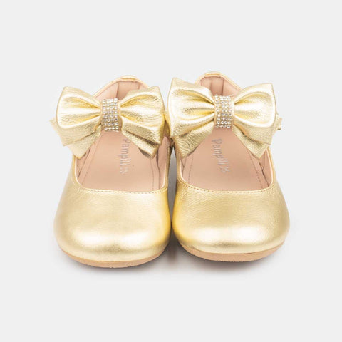 sandália infantil pampili dourada