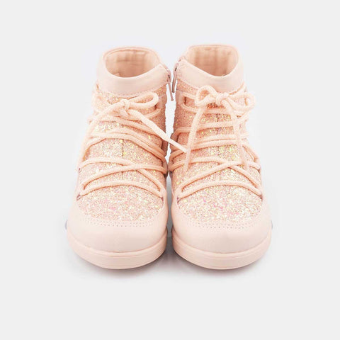 tenis pampili rosa com glitter