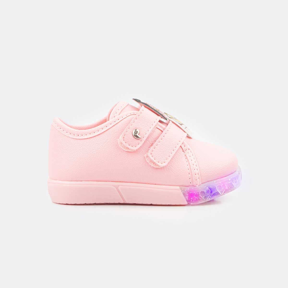 tênis pampili luz baby fun rosa