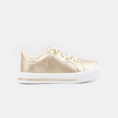 tenis pampili branco com dourado