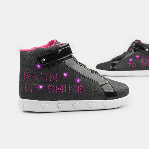 tênis pampili sneaker luz preto