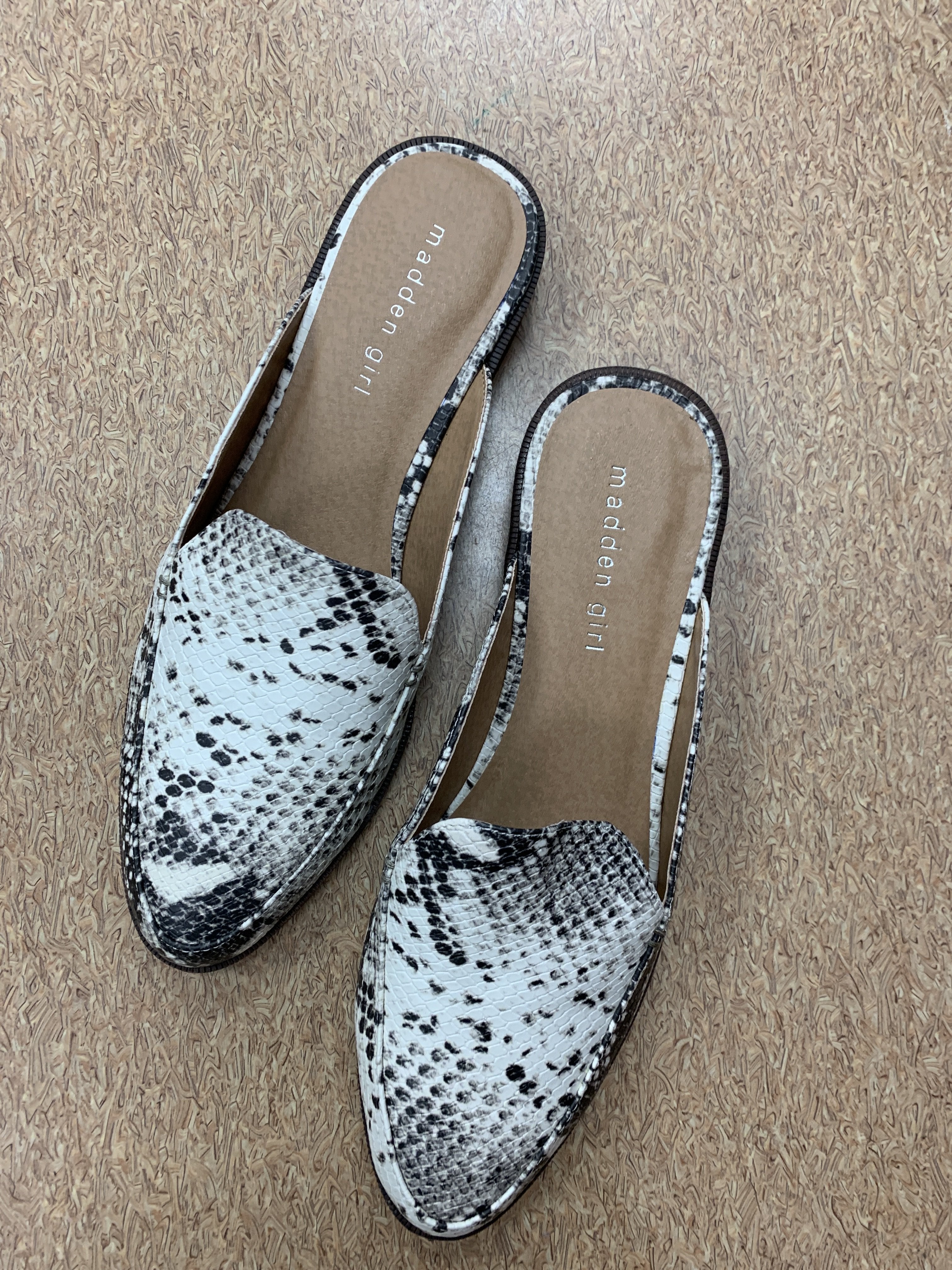 madden girl snakeskin flats