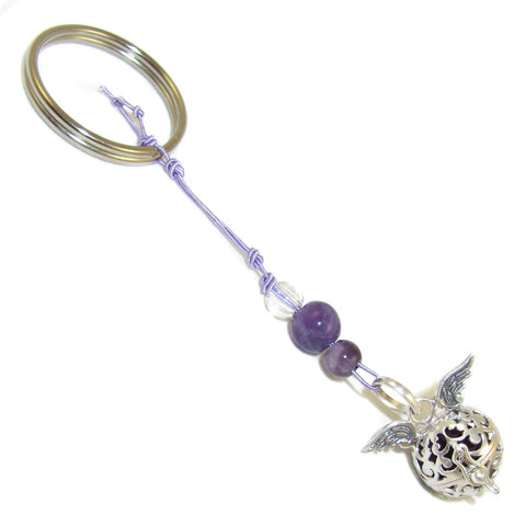 Schlüsselanhänger für Frauen, (grüner Amethyst), sechseckiger Kristall- Schlüsselanhänger, Schutz, Reiki-Heilung, Schlüsselanhänger,  Angstlinderung, inspirierende Geschenke für Kolleginnen