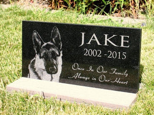 Pet Memorial Plaque - Granite Stone