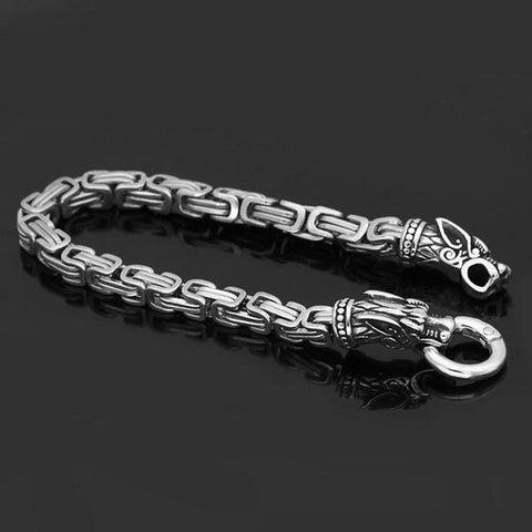 Bracelet Viking Geri et Freki En Argent | Viking Héritage