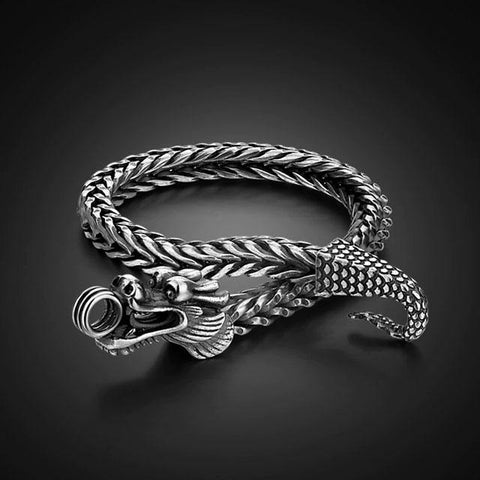 Drachenarmband aus .925 Silber | Wikingererbe