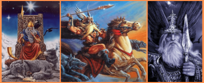 Odin en action avec sa lance Gungnir