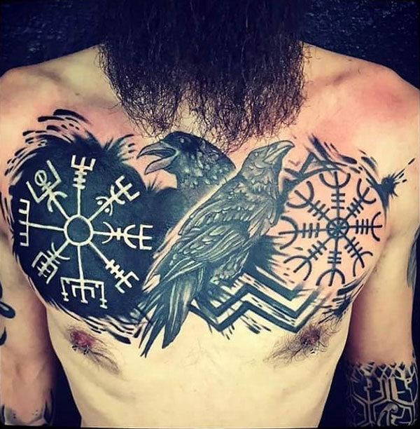 Tatouage Viking Aegishjalmur