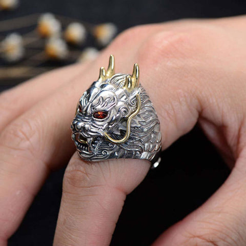 Bague Dragon Argent 925 | Viking Héritage