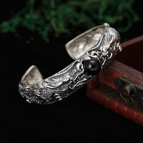 Silbernes Drachenarmband | Wikingererbe