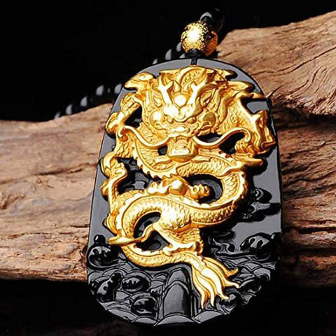 Gold-Drachen-Halskette | Wikingererbe