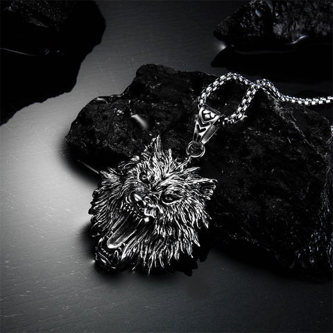 Collier Viking Tête de Loup | Viking Héritage