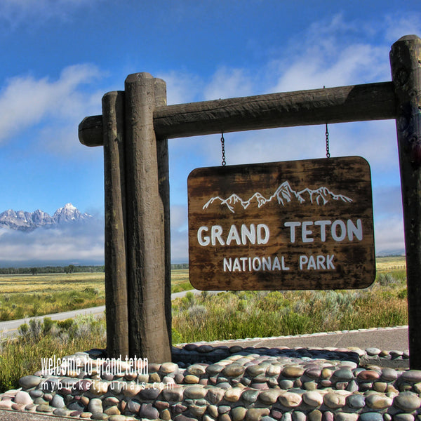 grand teton entrance sign 