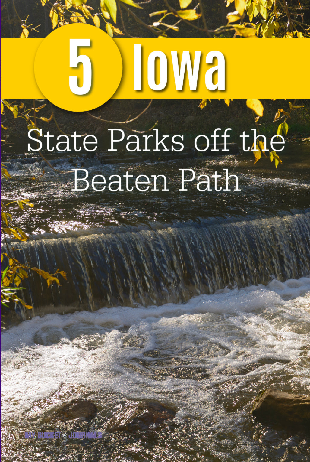 water fall at ledges state park iowa