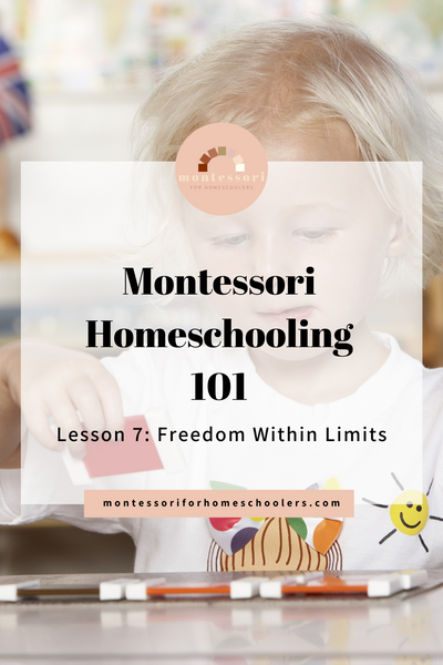 Montessori Homeschooling 101: Freedom within Limits