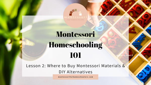 Montessori Homeschooling 101: Where to Buy Materials and DIY Alternatives
