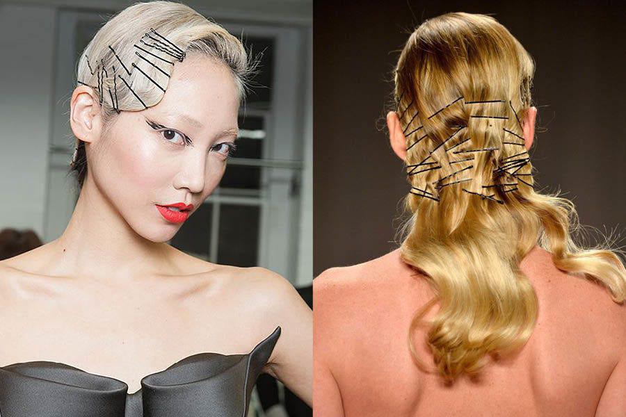 Bobby Pin Hairstyles Unexpected Ways to Wear Bobby Pins  theFashionSpot