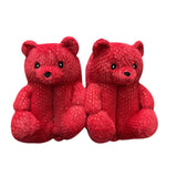 New style teddy bear plush cotton slippers HPSD108