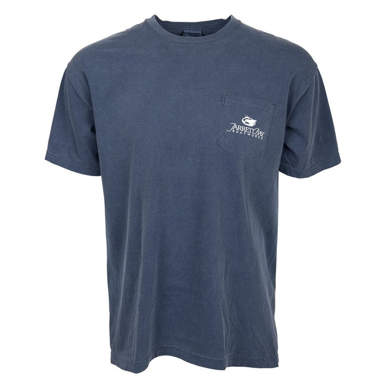 77 Line Drawing Short Sleeve T-Shirt - Jarrett Bay Boathouse