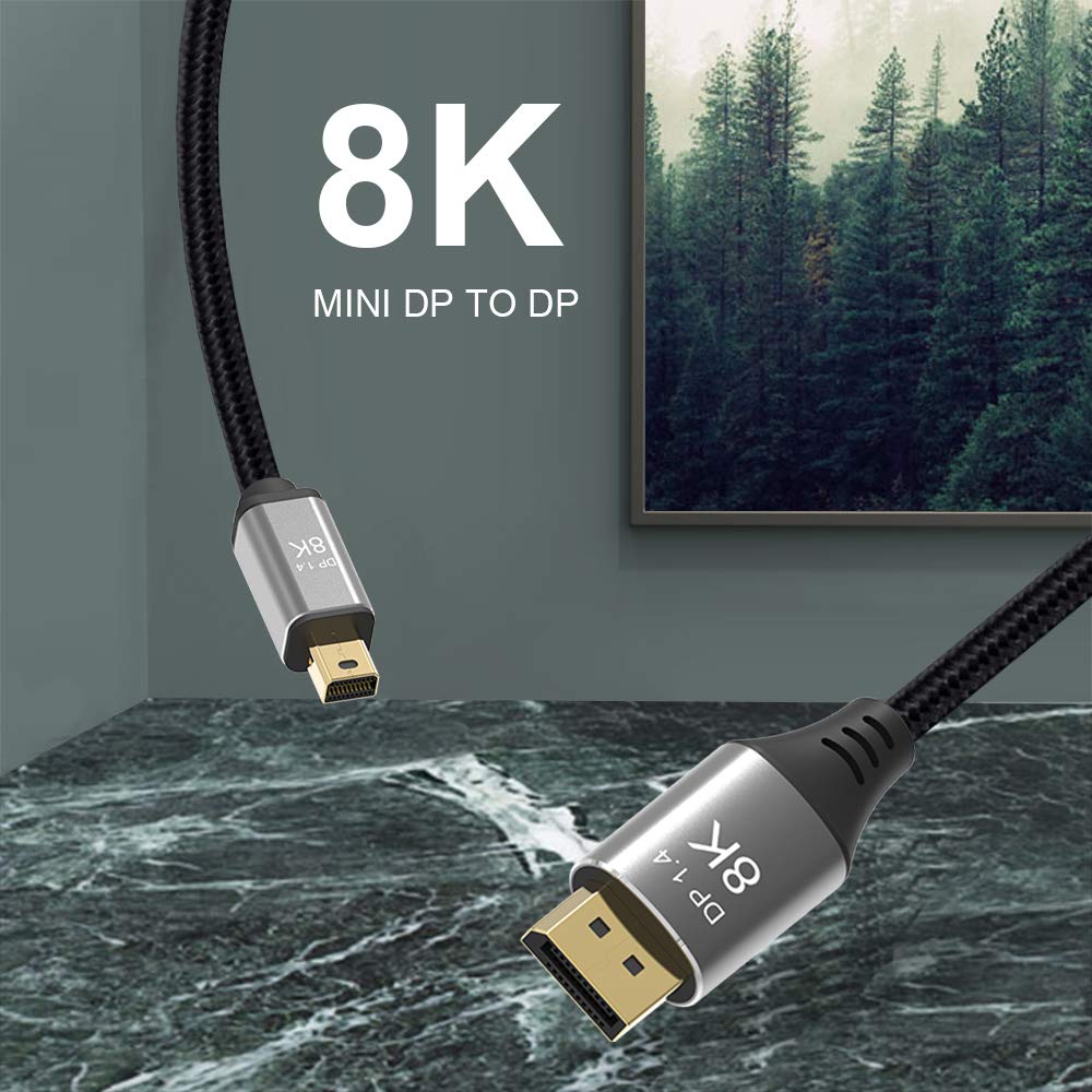 4 Mo Finance Cabledeconn Mini Dp To Displayport 8k Cable Abunda