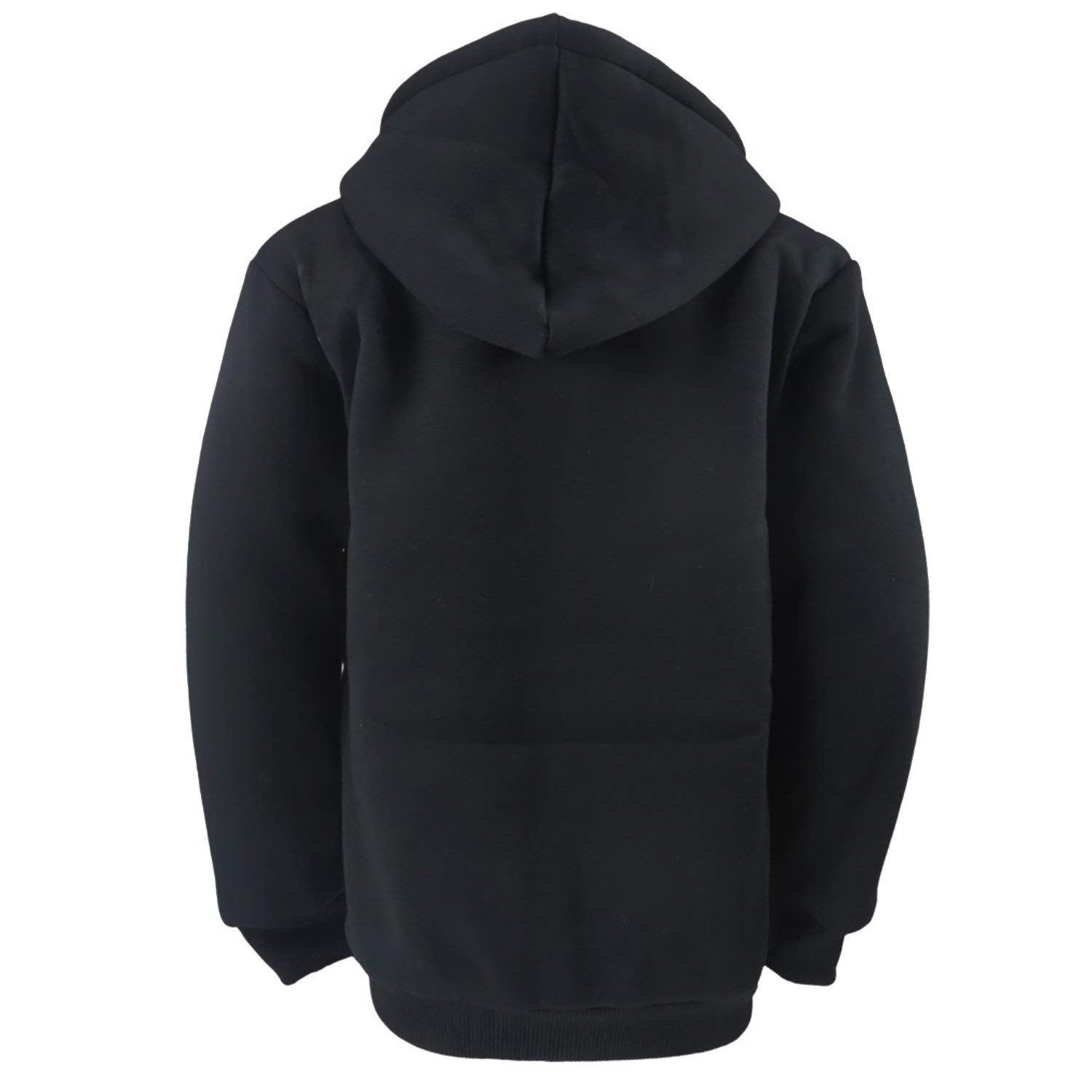 Little Beauty Mens Winter Heavyweight Fleece Sherpa Lined Zipper Hoodie Sweatshirt Jacket