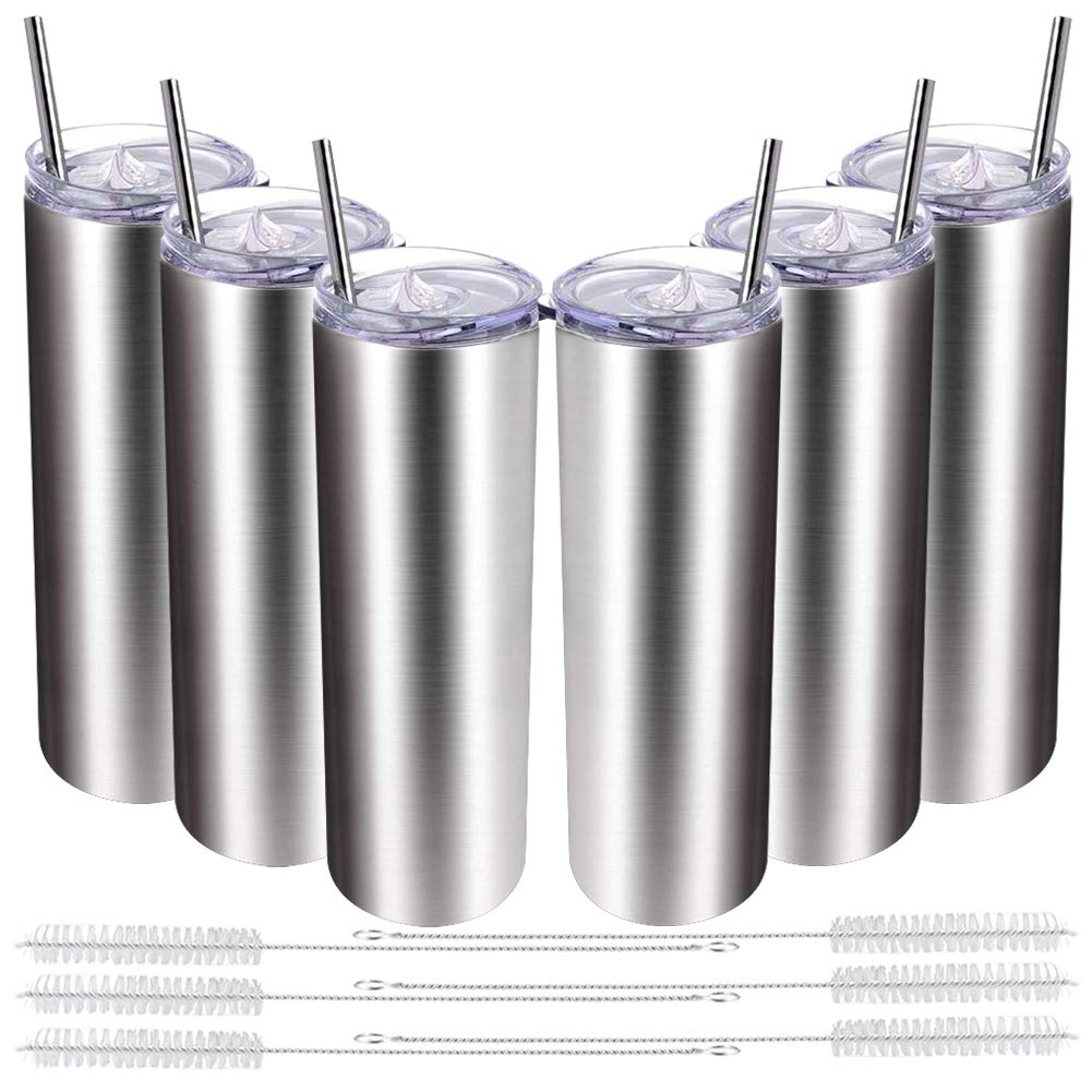 Download 6 Pack 20 Oz Sublimation Skinny Tumblers Double Wall Insulated Classi Abunda