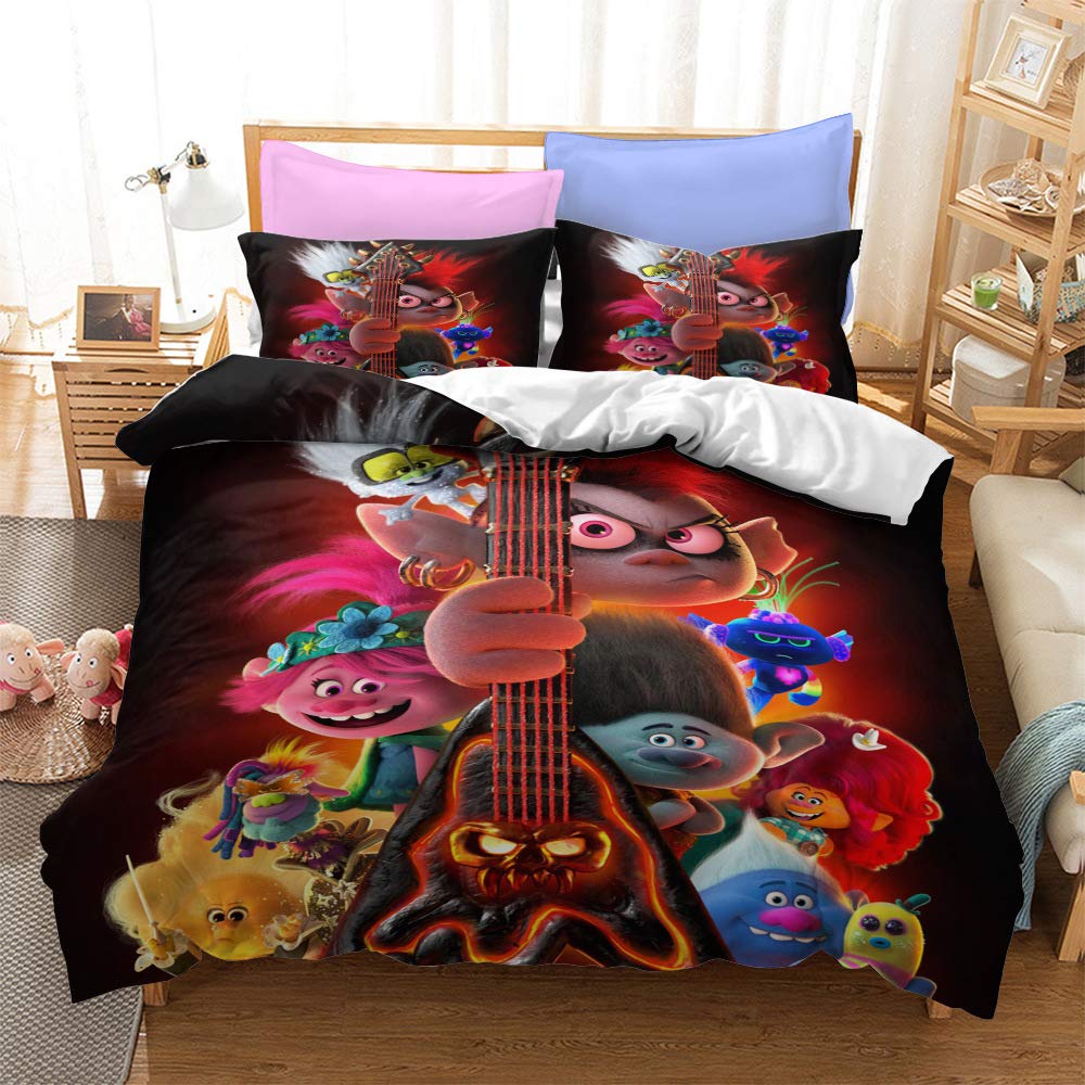 10 Mo Finance Magical Trolls Bedding Twin Size Cartoon Duvet Cover Abunda