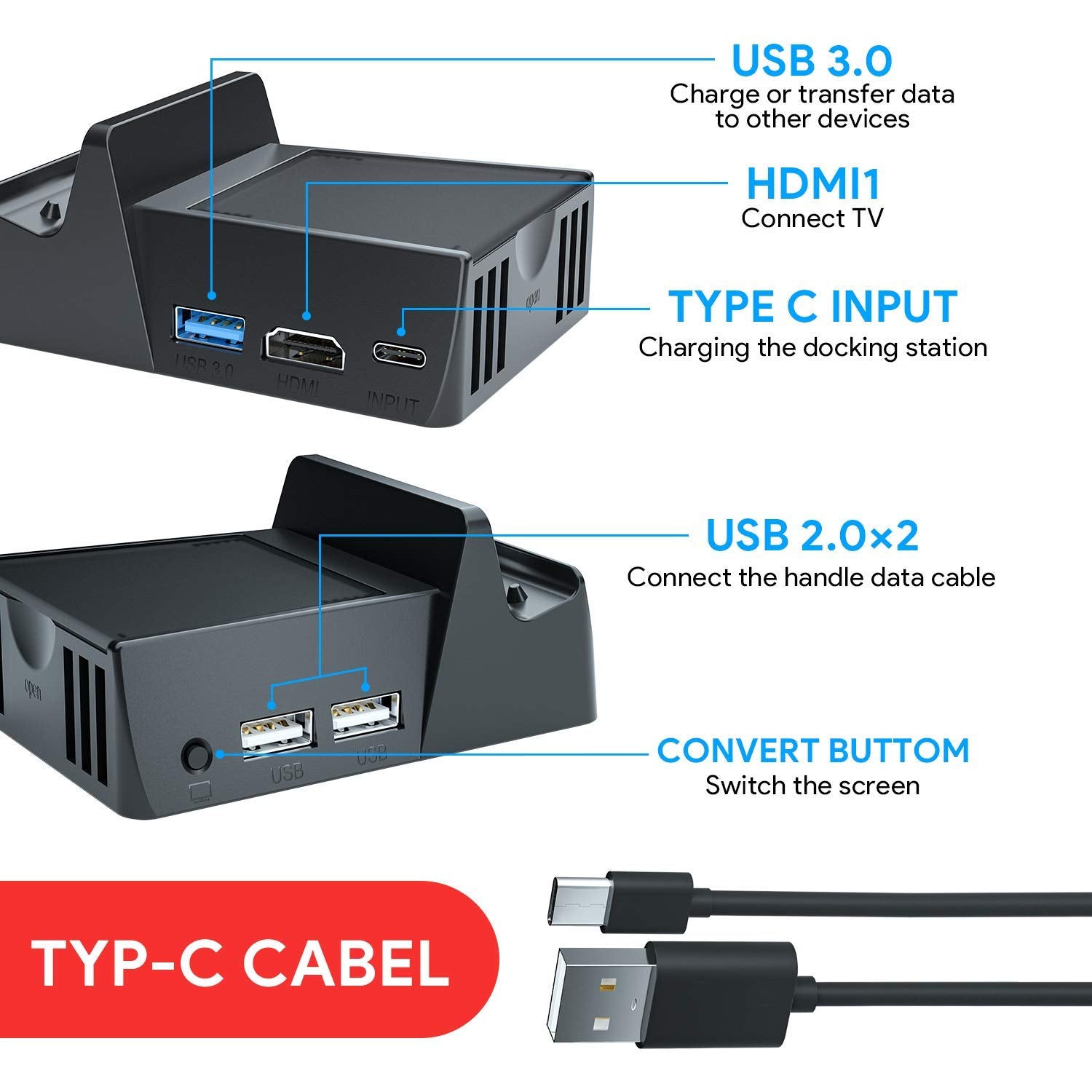 8 Mo Finance Watsabro Switch Dock Switch Charging Docking Station Abunda