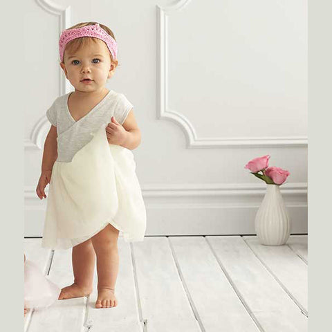 Baby Girl's Ballerina Outfit in Ballet Cream/Light Grey