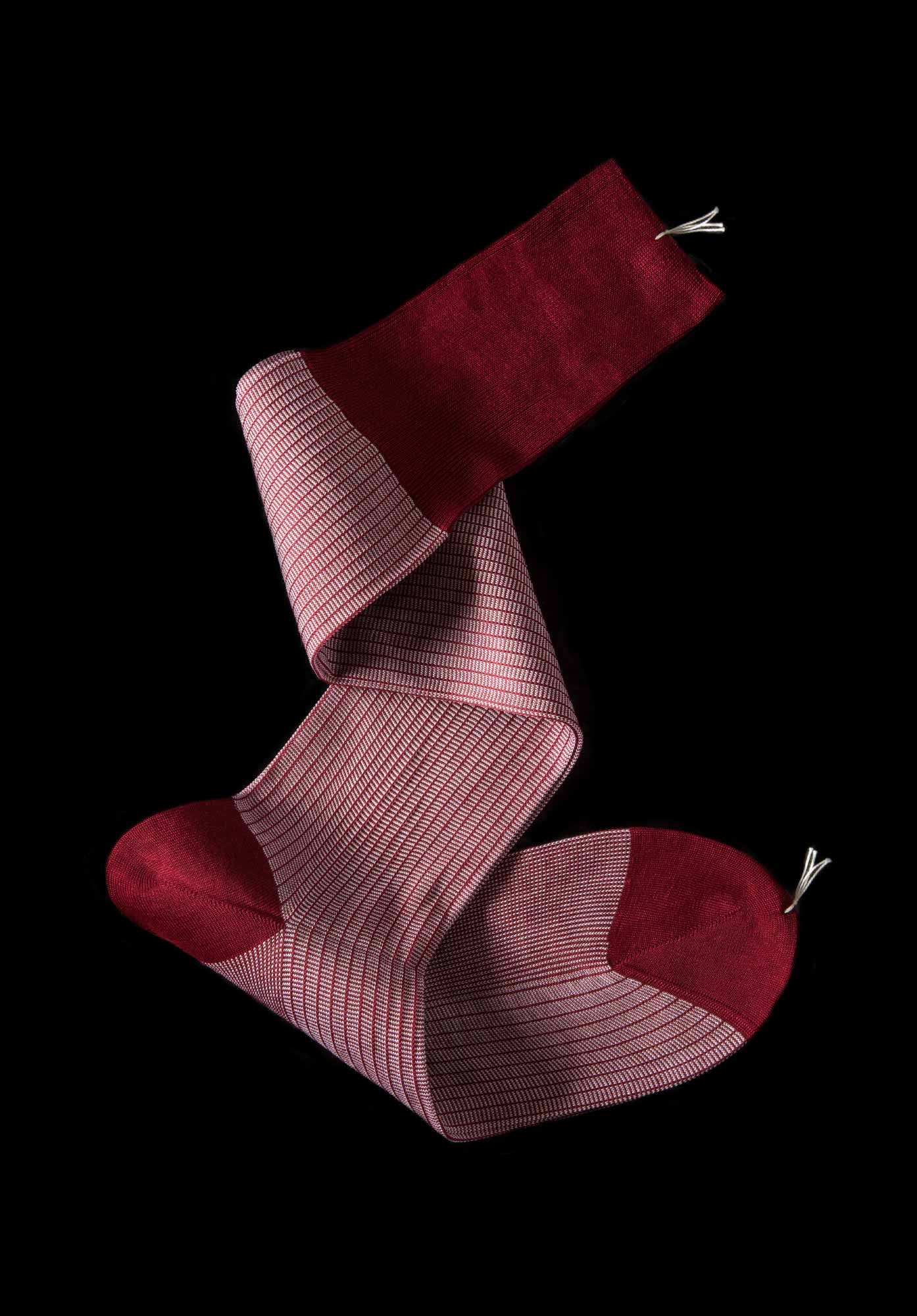 Pinstripe Reverso OTC Socks Style | WILLIAM ABRAHAM