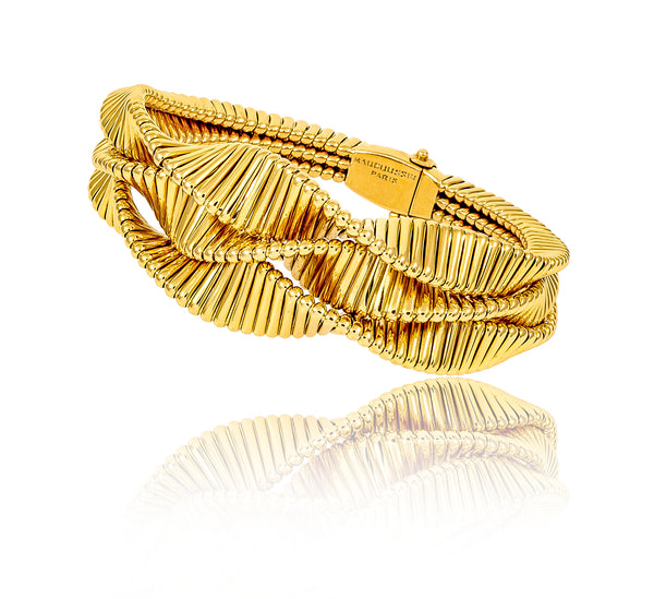 Maubossin 18K Gold "Tubogas" Bracelet