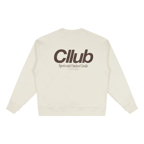 Cllub Sports heavy crewneck Natural