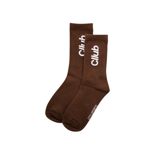 Core logo socks Chocolate
