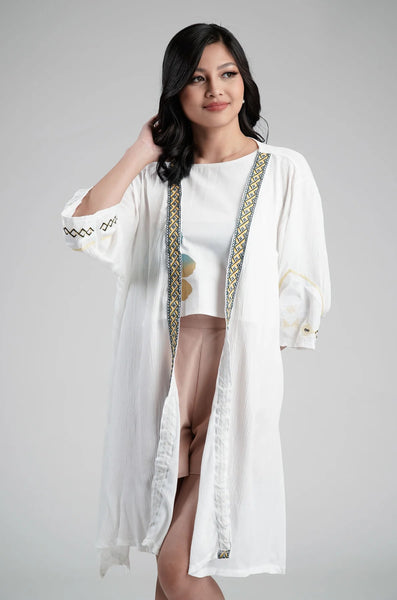 Women's Cover-Up with Ethnic Design