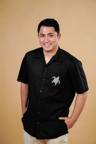 Islas Filipinas Men's Embroidered Cotton Polo Shirt